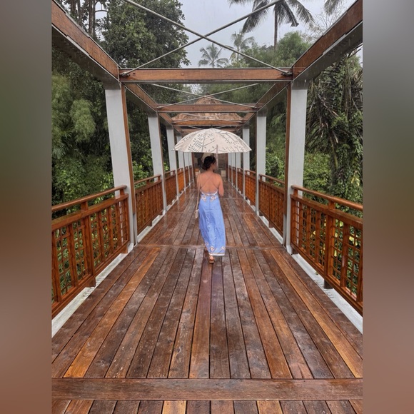 NWT | Commense | Casual Floral Printed Halter Long Dress | Sz M - Picture 10 of 10